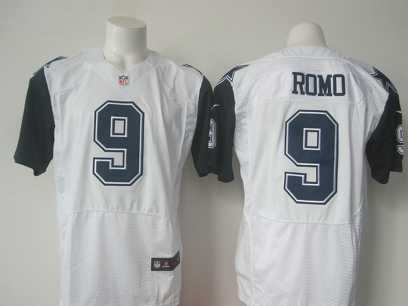 Dallas Cowboys 9 Tony Romo White 2015 Nike Stitched Elite Rush Jersey